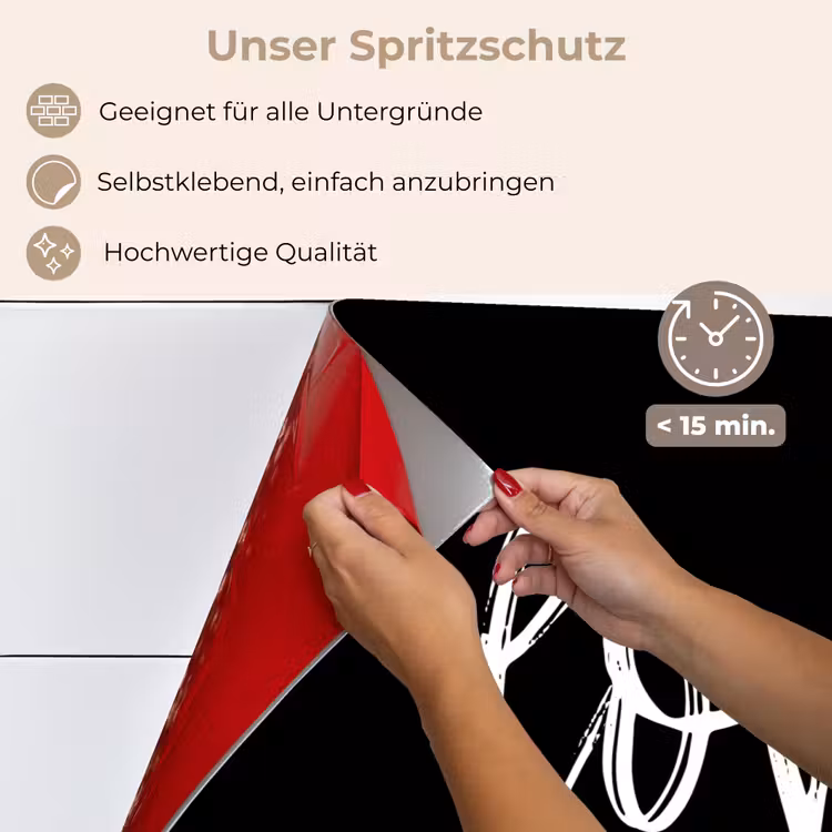 Spritzschutz Küche - Sprichwörter - Liebe - Zitate — 4