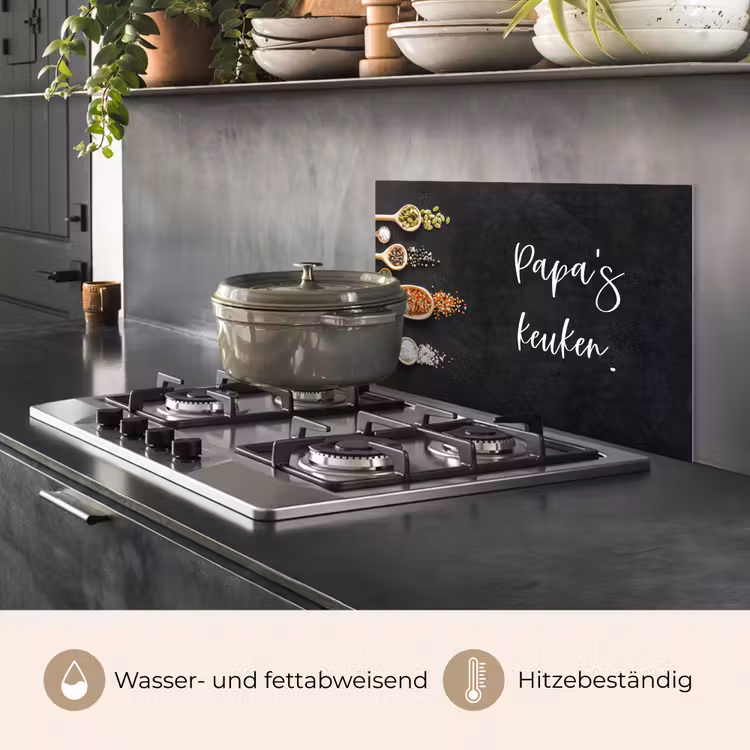 Spritzschutz Küche - Zitate - Sprichwörter - Küche - Papa — 2
