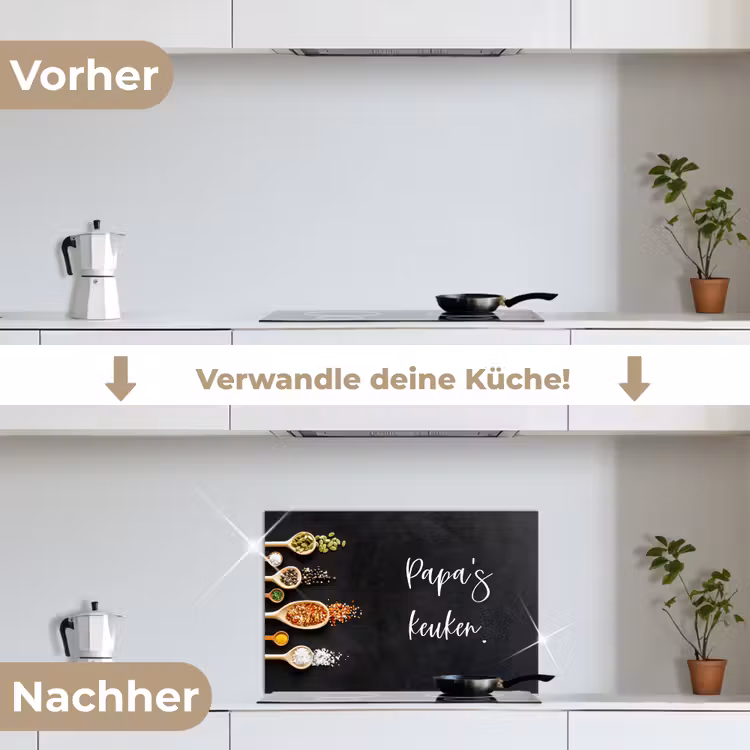 Spritzschutz Küche - Zitate - Sprichwörter - Küche - Papa — 7