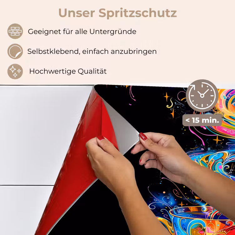 Spritzschutz Küche - Psychedelischer Tee Traum — 4