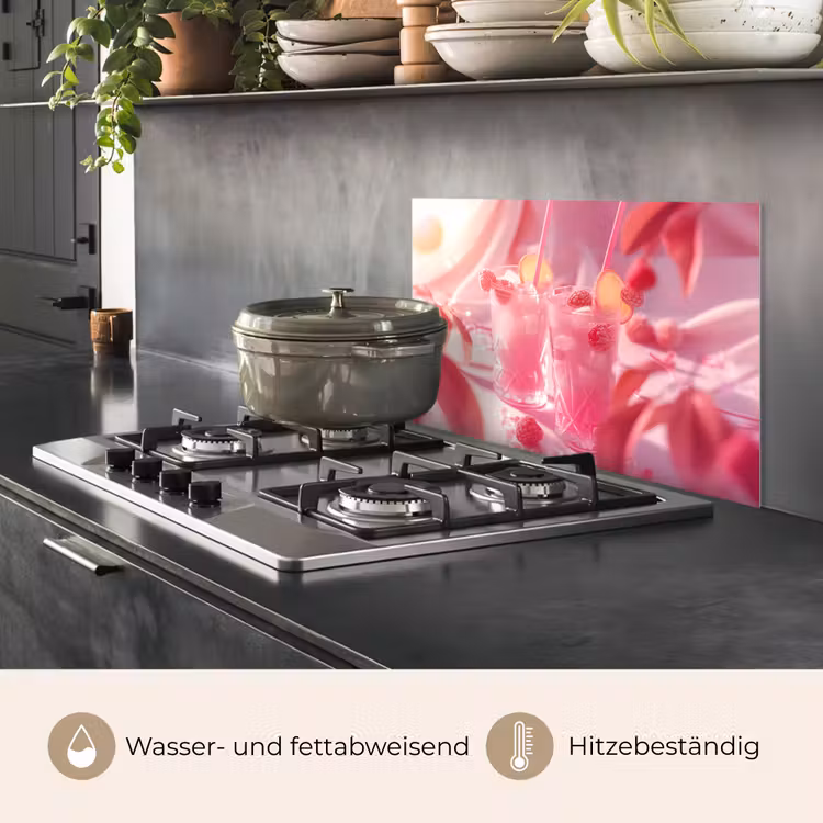 Spritzschutz Küche - Rosa Sommergetränke — 2