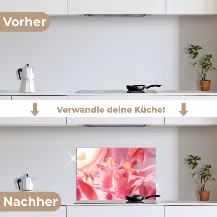 Spritzschutz Küche - Rosa Sommergetränke — 7