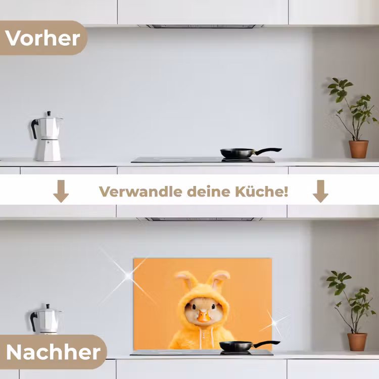 Spritzschutz Küche - Osterhase - Kostüm - Ente — 7