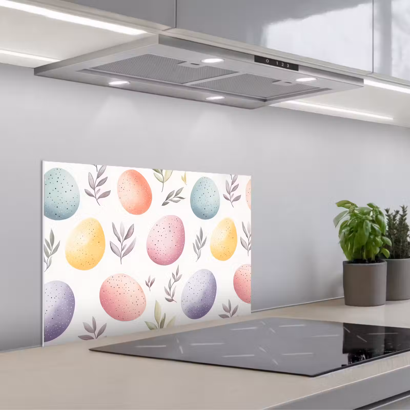 Spritzschutz Küche - Eier - Bunt - Muster — 1