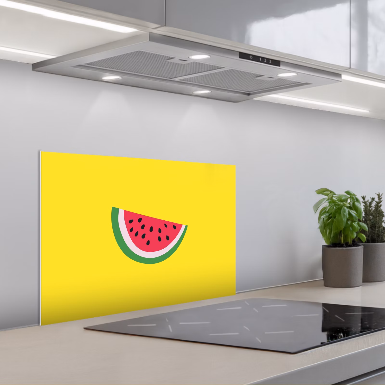 Spritzschutz Küche - Obst - Wassermelone - Gelb — 1