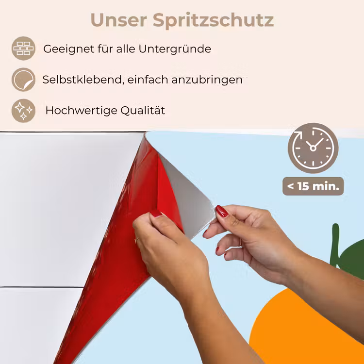 Spritzschutz Küche - Obst - Orange — 4