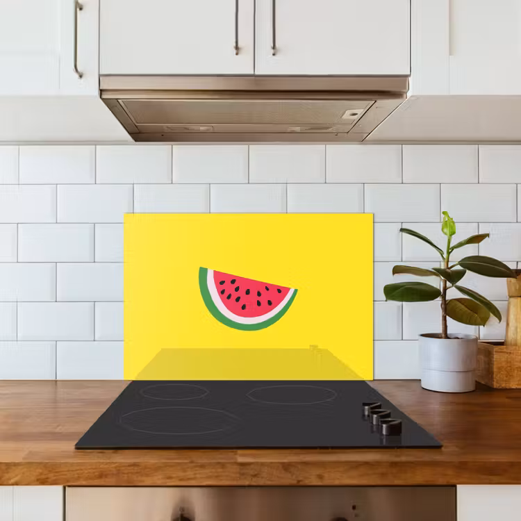 Spritzschutz Küche - Obst - Wassermelone - Gelb — 3