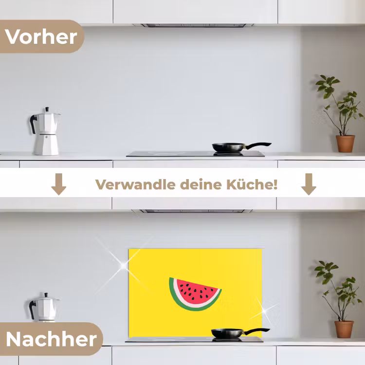 Spritzschutz Küche - Obst - Wassermelone - Gelb — 7