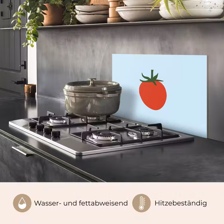Spritzschutz Küche - Rot - Tomate - Gemüse — 2