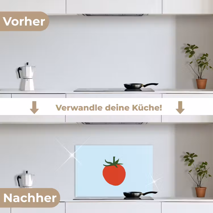 Spritzschutz Küche - Rot - Tomate - Gemüse — 7