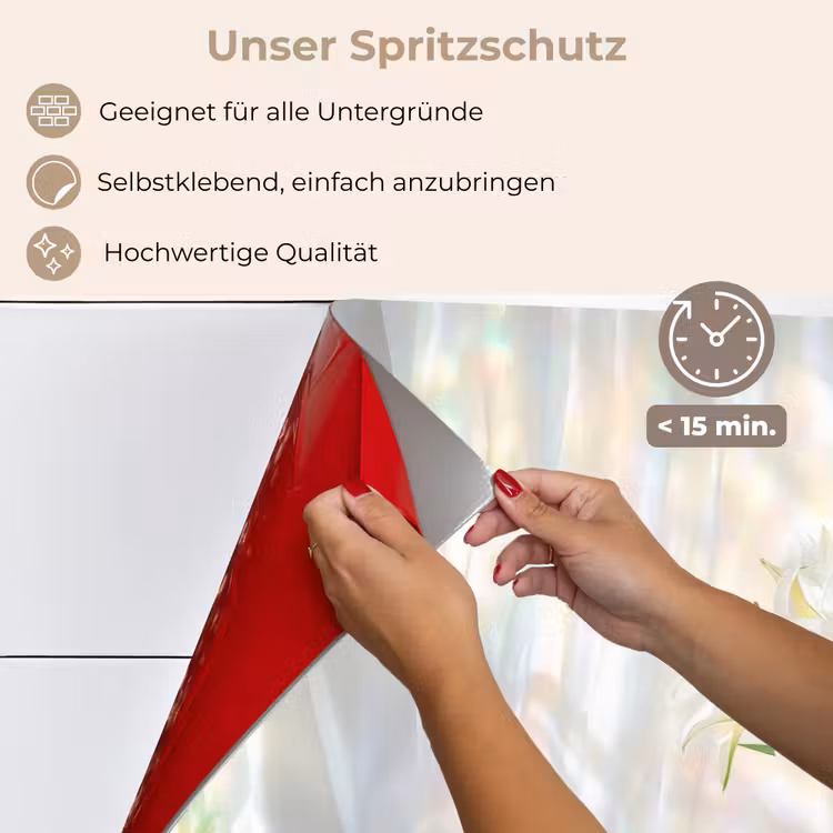 Spritzschutz Küche - Vase - Eier - Blumen — 4