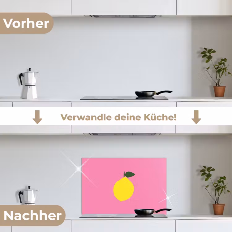 Spritzschutz Küche - Zitrone - Gelb - Frisch — 7