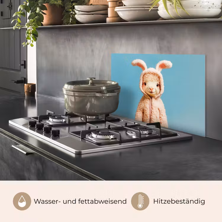 Spritzschutz Küche - Lamm - Osterhase - Kostüm — 2