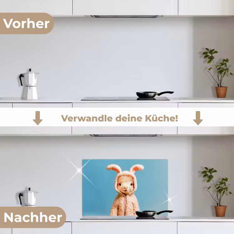 Spritzschutz Küche - Lamm - Osterhase - Kostüm — 7