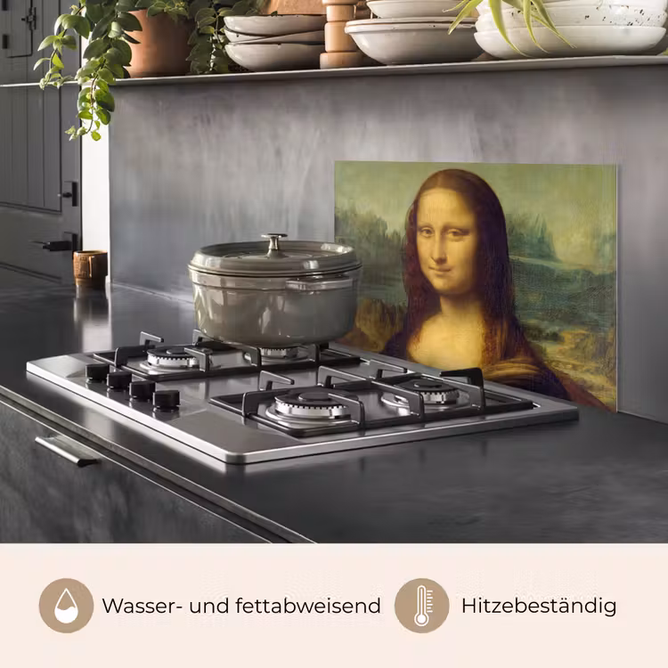Spritzschutz Küche - Mona Lisa - Leonardo da Vinci — 2