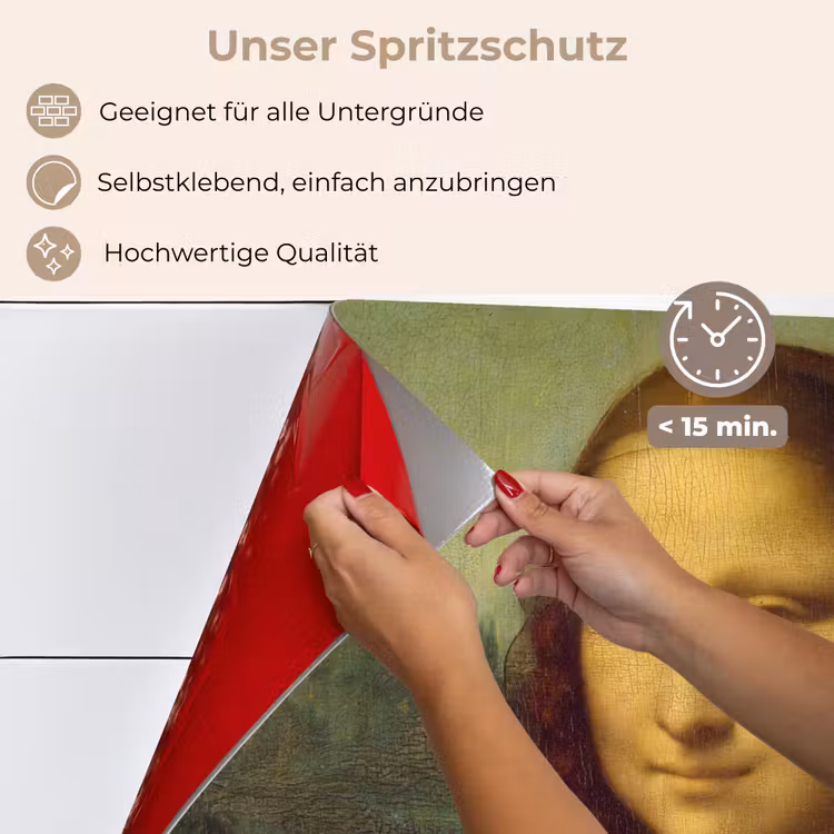 Spritzschutz Küche - Mona Lisa - Leonardo da Vinci — 4
