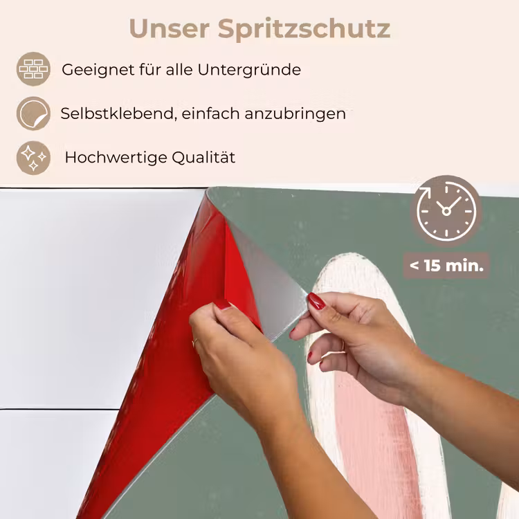 Spritzschutz Küche - Hasen - Ohren - Rosa — 4