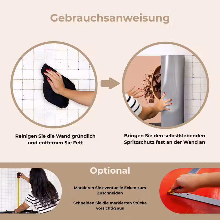Spritzschutz Küche - Schokolade - Holz - Löffel — 6