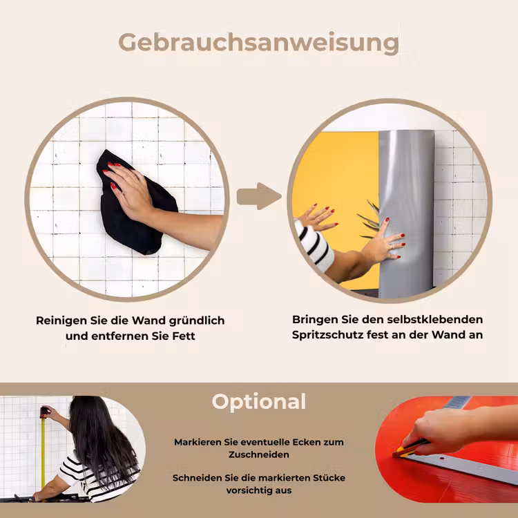 Spritzschutz Küche - Pflanze - Minimalistisch - Blume - Gelb — 6