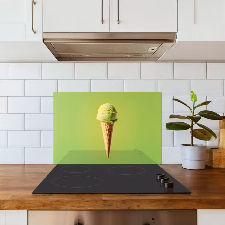 Spritzschutz Küche - Horn - Schaufel Eiscreme - Grün — 3