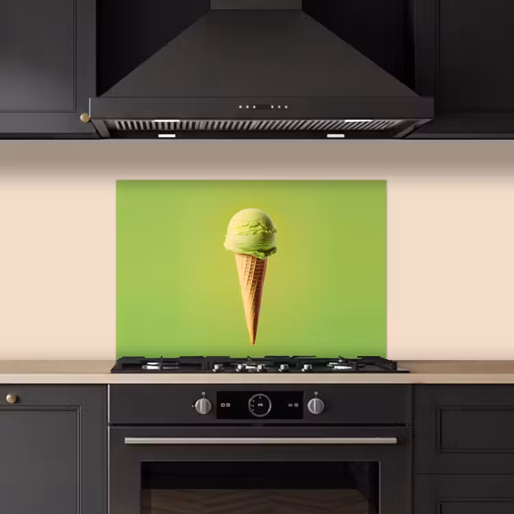 Spritzschutz Küche - Horn - Schaufel Eiscreme - Grün — 5