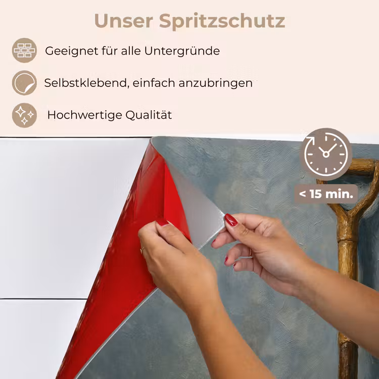 Spritzschutz Küche - Schaufel - Werkzeuge - Malerei — 4
