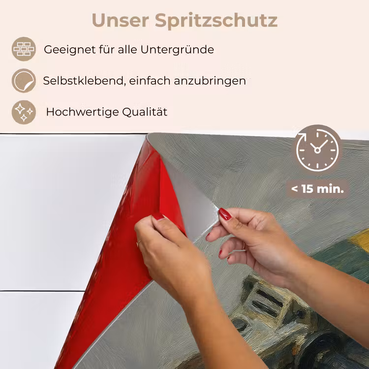 Spritzschutz Küche - Winkelschleifer - Malerei - Werkzeuge — 4