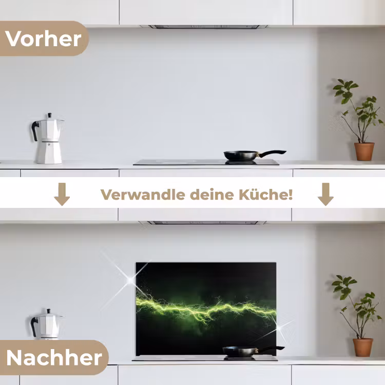 Spritzschutz Küche - Spiele - Elektrizität - Leitung - Funken - Grün — 7