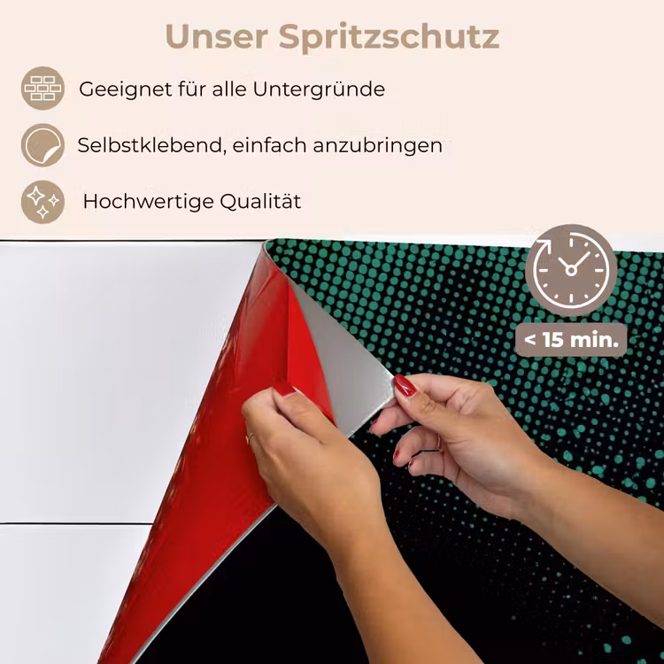 Spritzschutz Küche - Spiele - Punkte - Grün - Unschärfe — 4
