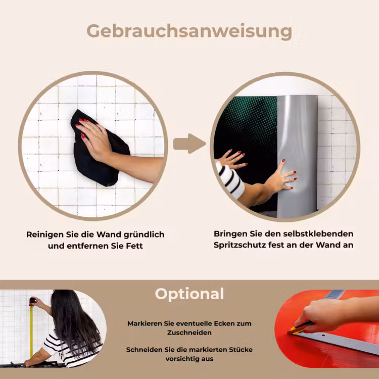 Spritzschutz Küche - Spiele - Punkte - Grün - Unschärfe — 6