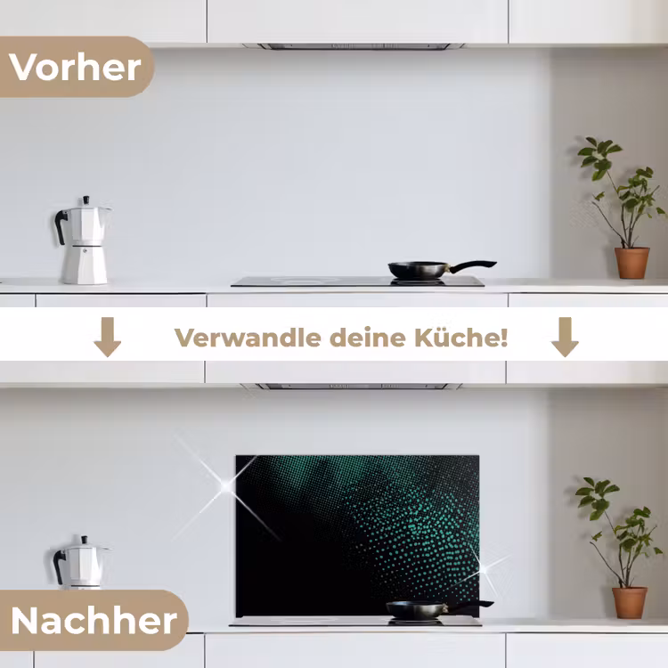 Spritzschutz Küche - Spiele - Punkte - Grün - Unschärfe — 7