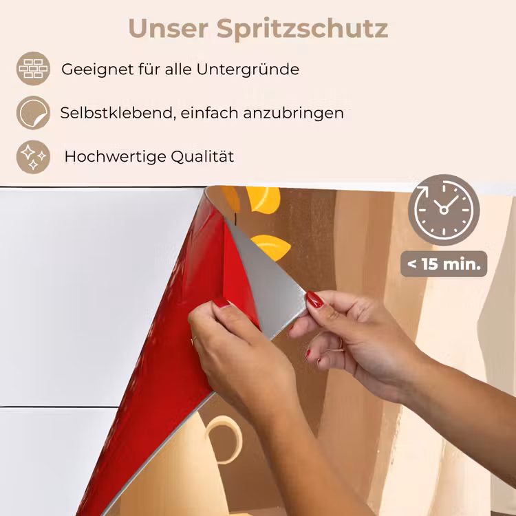 Spritzschutz Küche - Tee - Buch - Tee - Herbst — 4