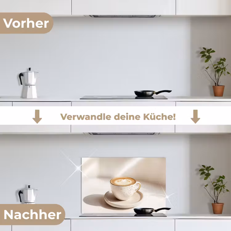 Spritzschutz Küche - Cappuccino - Schaumstoff - Schale - Beige — 7