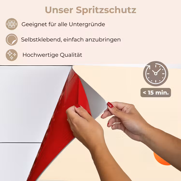 Spritzschutz Küche - Sonne - Orange - Meer — 4