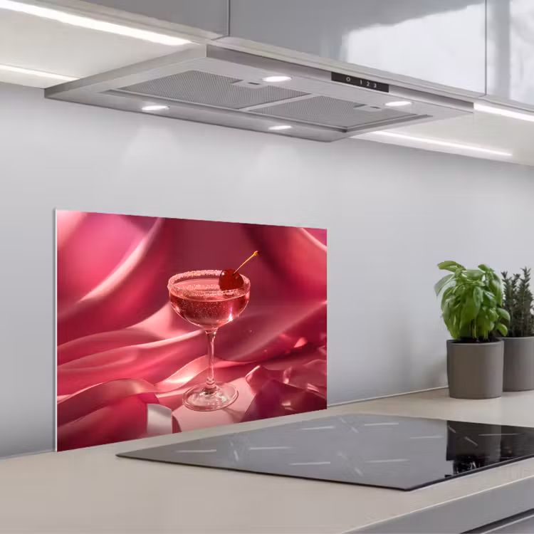 Spritzschutz Küche - Cocktail - Rosa - Luxe — 1