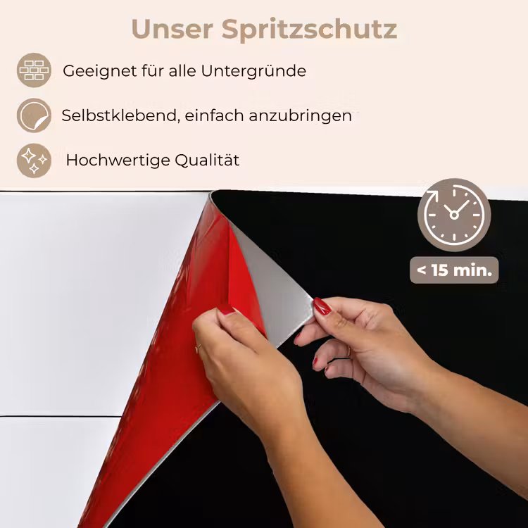 Spritzschutz Küche - Spiele - Linien - Bogen - Grün — 4