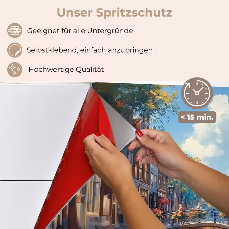 Spritzschutz Küche - Stadt - Graben - Sonne - Radfahren — 4