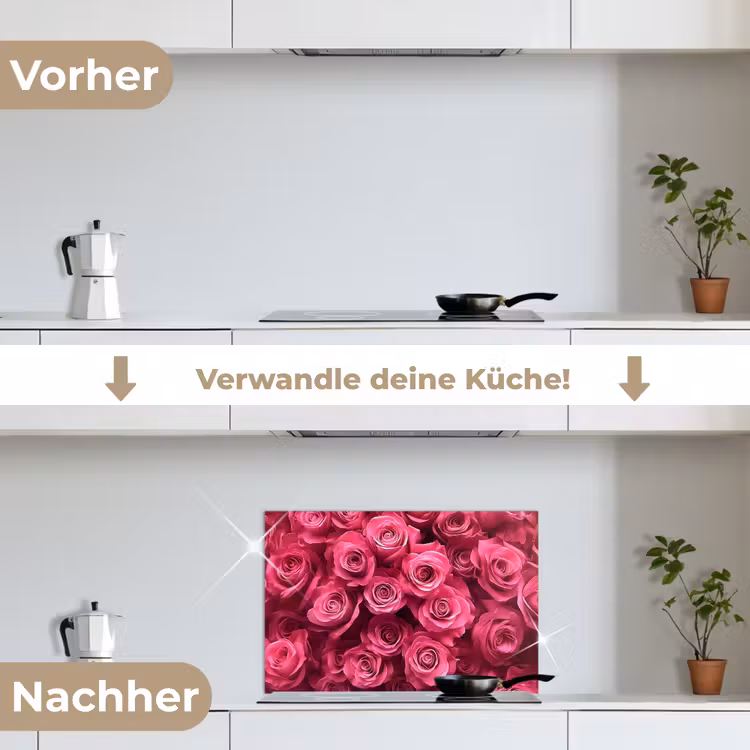 Spritzschutz Küche - Rosen - Rosa - Blume — 7