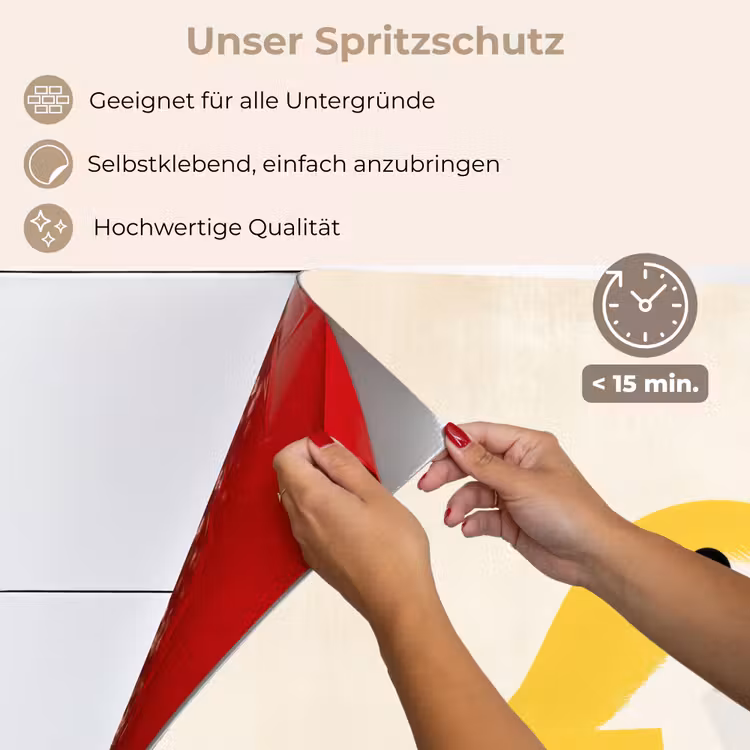 Spritzschutz Küche - Vogel - Minimalistisch - Gelb — 4