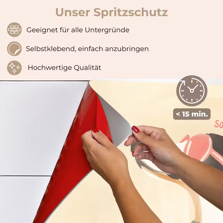 Spritzschutz Küche - Zitat - Hund - Sonnenbrille — 4
