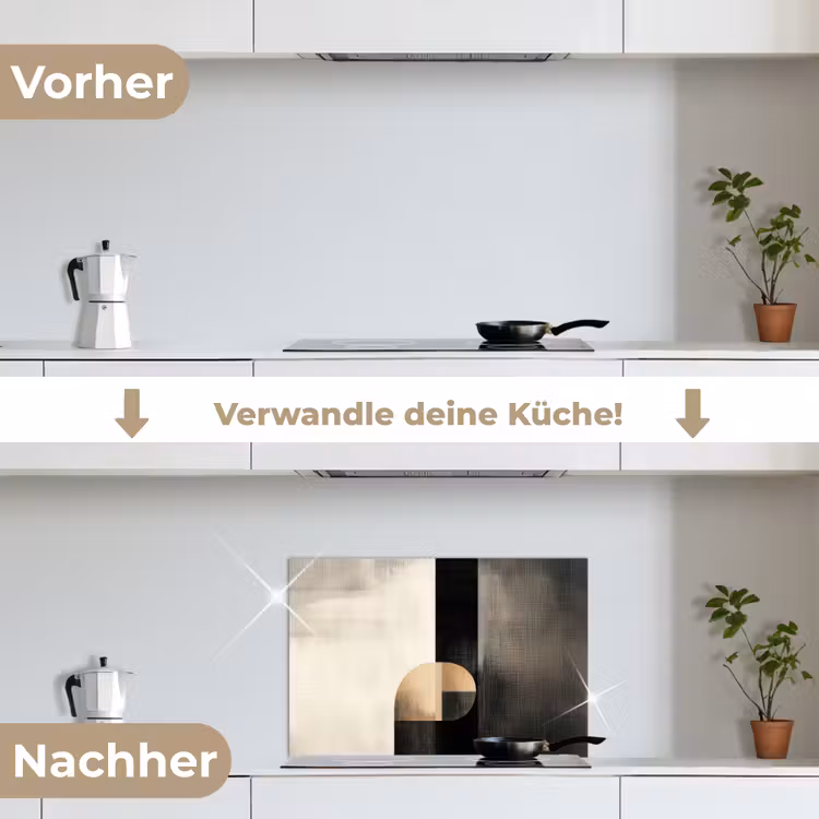 Spritzschutz Küche - Formen - Modern - Schwarz — 7