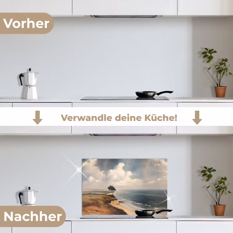 Spritzschutz Küche - Klippe - Meer - Baum — 7