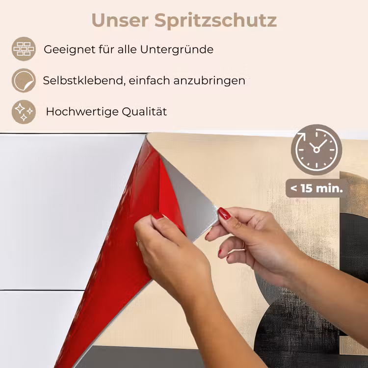Spritzschutz Küche - Kreise - Schatten - Abstrakt — 4