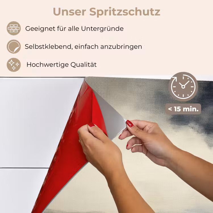 Spritzschutz Küche - Meer - Felsen - Sturm — 4