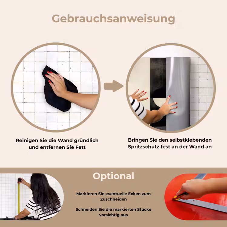 Spritzschutz Küche - Modern - Quadratisch - Formen — 6