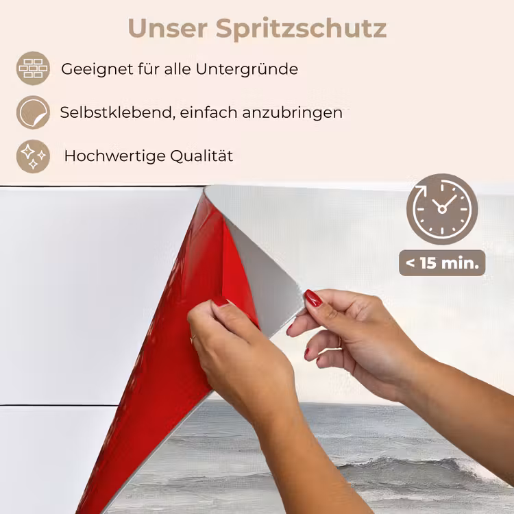 Spritzschutz Küche - Ruderboot - Meer - Horizont — 4