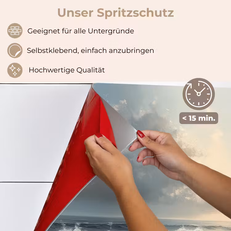 Spritzschutz Küche - Strand - Meer - Sonnenuntergang — 4