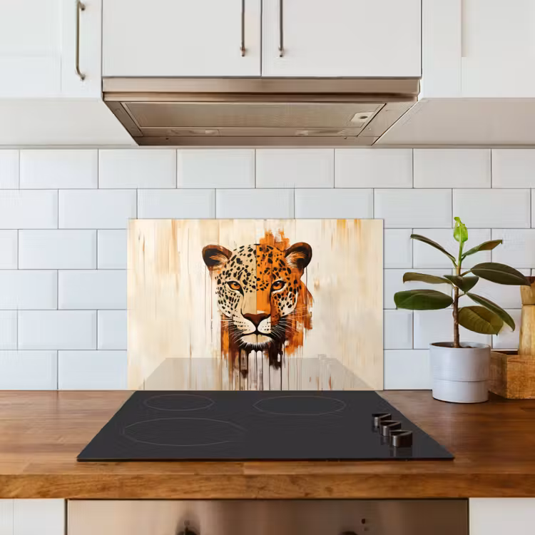 Spritzschutz Küche - Leopard - Symmetrisch - Streifen — 3