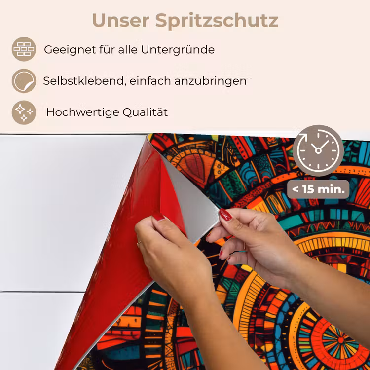 Spritzschutz Küche - Mandala - Kreise - Muster — 4