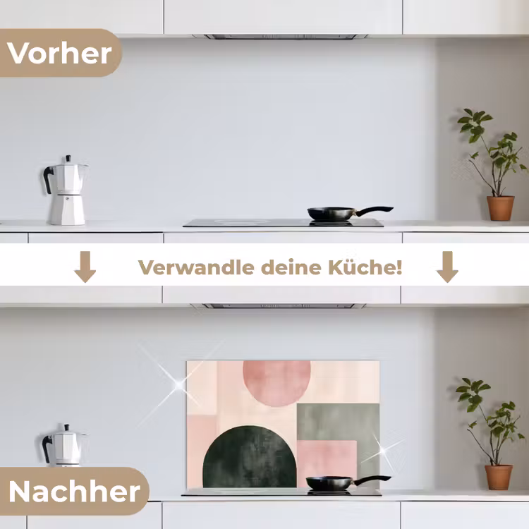 Spritzschutz Küche - Formen - Abstrakt - Kreis - Schwarz — 7